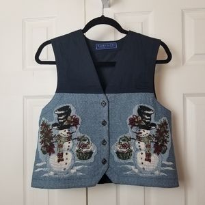 Karen Scott Christmas Vest